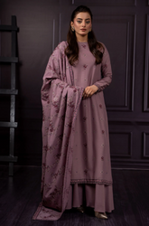 Azure - Winter 3PC Dhanak Embroidered Suit - BFB0426